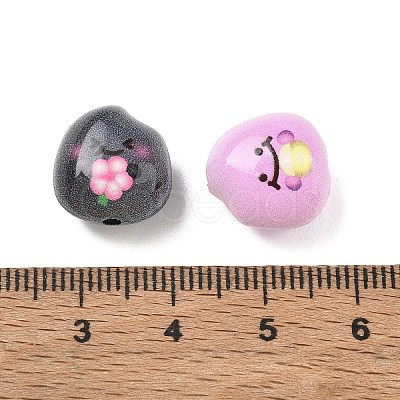 Baking Paint Alloy Beads AL-CBABBA2-01A-1