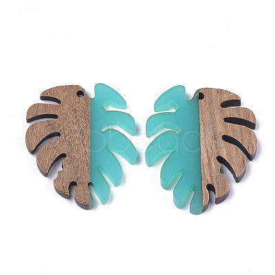 Resin & Wood Pendants X-RESI-S358-57B-1
