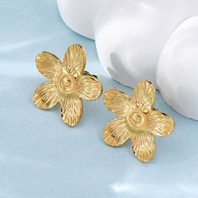 304 Stainless Steel Stud Earrings EJEW-F357-01G-02-1