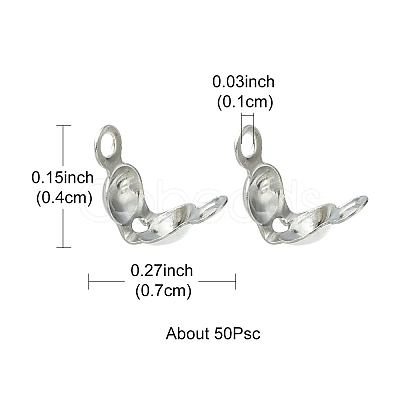 Brass Bead Tips KK-YW0001-53P-1