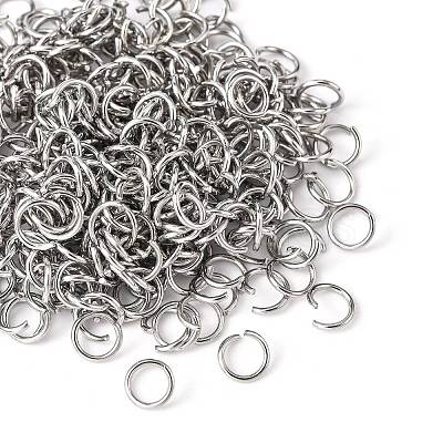 Tarnish Resistant 304 Stainless Steel Open Jump Rings X-STAS-E011-6x0.8mm-1