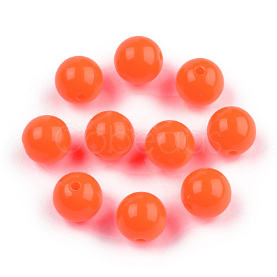 Fluorescent Acrylic Beads MACR-R517-12mm-03-1