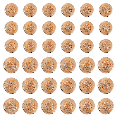 60Pcs 2 Styles Alloy 1-Hole Shank Buttons BUTT-AR0001-32-1