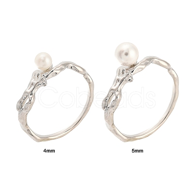 Brass Finger Ring Settings KK-G518-05P-1