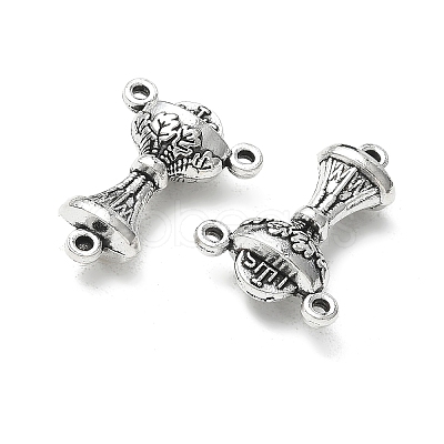 Tibetan Style Zinc Alloy Lantern Chandelier Component Links X-TIBEP-R334-166AS-RS-1