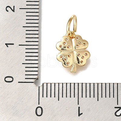 Brass Micro Pave Cubic Zirconia Pendants X-KK-Q001-12G-1