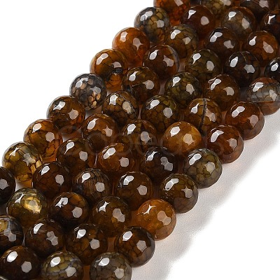 Natural Agate Beads Strands G-M437-C01-01Q-1