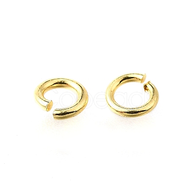 Brass Open Jump Rings KK-V007-004G-09-1