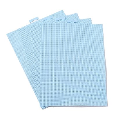 Plastic Cross Stitch Fabric Sheet DIY-WH0374-04C-1
