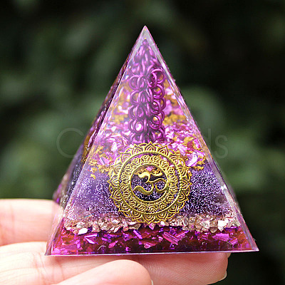 Orgonite Pyramid Resin Energy Generators PW-WG35031-01-1