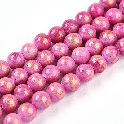 Natural Mashan Jade Beads Strands G-A255-A01-02N-1