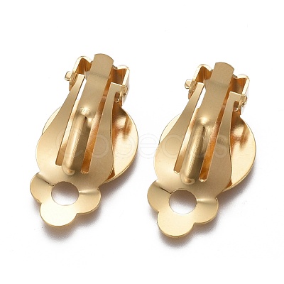 304 Stainless Steel Clip-on Earring Setting STAS-P249-22G-1