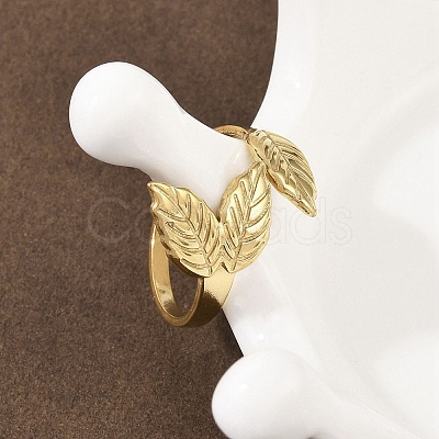 304 Stainless Steel Cuff Rings RJEW-D332-03G-1