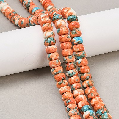 Dyed Synthetic Riverstone Beads Strands G-Z105-C01-01F-1