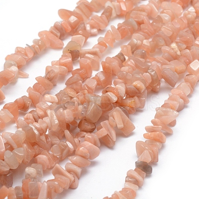 Natural Sunstone Beads Strands G-P332-46-1