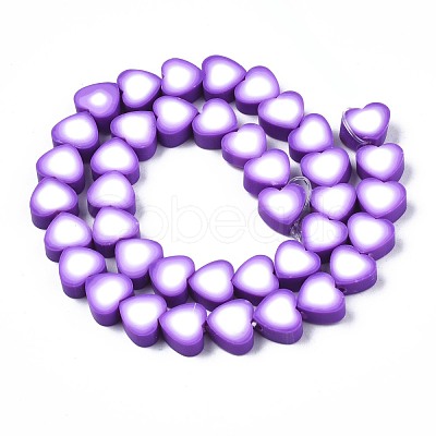 Handmade Polymer Clay Bead Strands CLAY-S096-044A-1