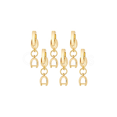 6Pcs Brass Watch Band Clasps DIY-BC0013-44A-G-1