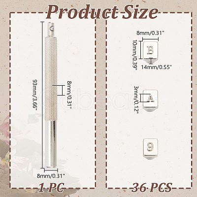 DIY Letter and Number Stamping Punch Tool Set TOOL-WH0164-02P-01-1