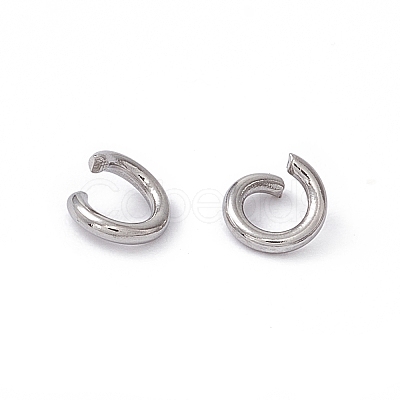 Tarnish Resistant 304 Stainless Steel Open Jump Rings STAS-R049-5x1mm-1