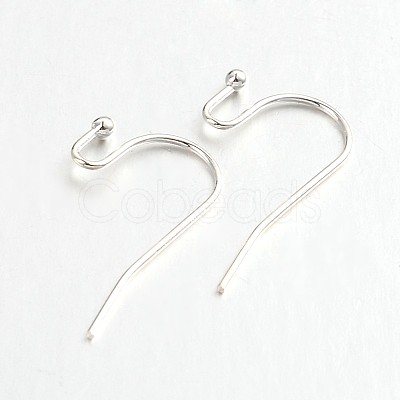 Brass Earring Hooks for Earring Designs KK-M142-01S-RS-1