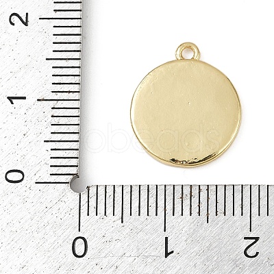 Mother's Day Brass Enamel Charms KK-R224-07C-G-1