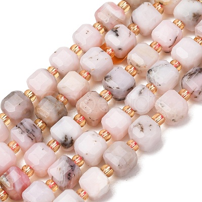 Natural Pink Opal Beads Strands GG-CBAC972-A15-01-1
