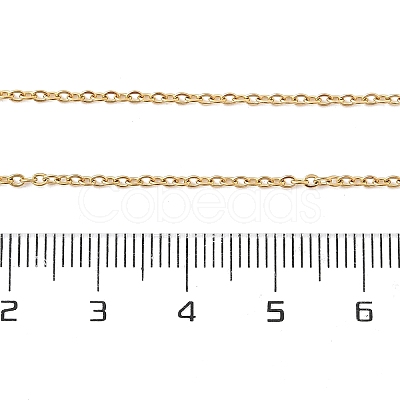 304 Stainless Steel Cable Chains Necklace for Men Women NJEW-N050-A03-G15-1