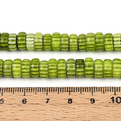 Handmade Millefiori Glass Beads Strands LAMP-T021-27B-07-1