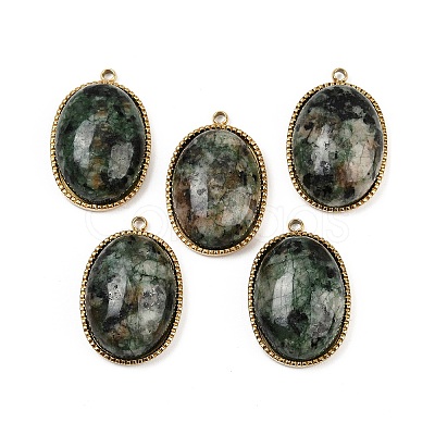 Natural African Turquoise(Jasper) Pendants X-STAS-F322-15G-04-1