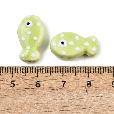 Handmade Porcelain Beads X-PORC-B009-03K-1