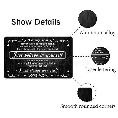 Rectangle 201 Stainless Steel Custom Blank Thermal Transfer Wallet Card DIY-WH0252-014-1