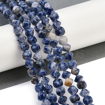 Natural Blue Spot Jasper Beads Strands G-A257-A15-01-1