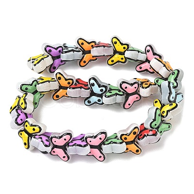 Transparent Glass Enamel Beads LAMP-C023-03-1