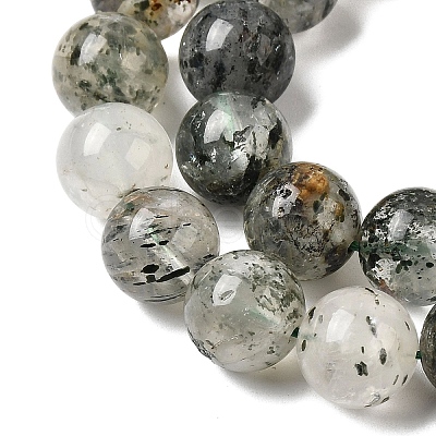 Natural Fuchsite Beads Strands G-K285-40D-1-1