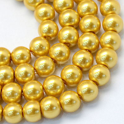 Baking Paint Glass Pearl Bead Strands LS-HY-Q003-5mm-31-1