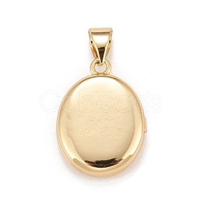 Brass Micro Pave Cubic Zirconia Locket Pendants KK-A161-40A-G-1