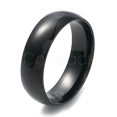 Ion Plating(IP) 304 Stainless Steel Flat Plain Band Rings STAS-I160-A-B-1