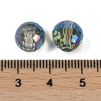 Transparent Electroplate Glass Beads EGLA-N002-31-G07-1