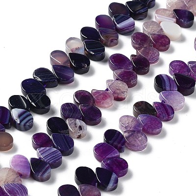 Natural Agate Beads Strands G-G021-04A-09-1
