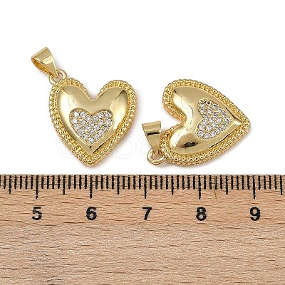 Brass Micro Pave Cubic Zirconia Pendants KK-I358-068G-01-1