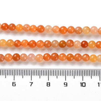 Natural Red Aventurine Beads Strands G-L609-A02-03-1