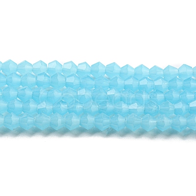 Imitation Jade Glass Beads Strands EGLA-A039-J4mm-D03-1