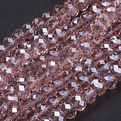 Glass Beads Strands X-GR10MMY-39L-1