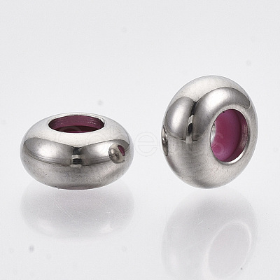 304 Stainless Steel Beads STAS-N087-18C-1