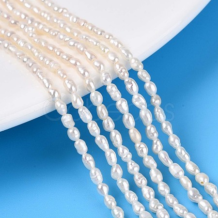 Natural Cultured Freshwater Pearl Beads Strands PEAR-T006-30-1