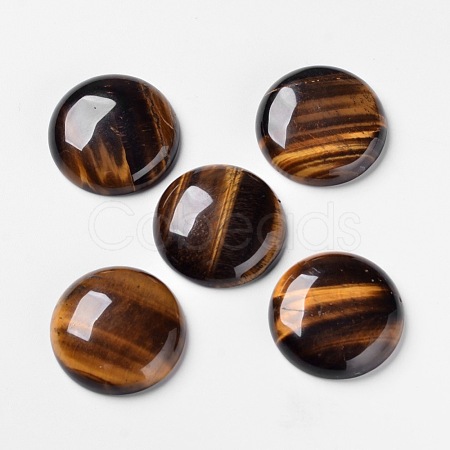 Natural Tiger Eye Cabochons G-F298-02-1