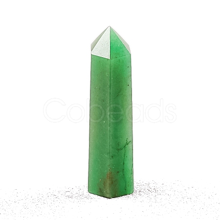 Point Tower Natural Green Aventurine Home Display Decoration PW-WG04107-47-1