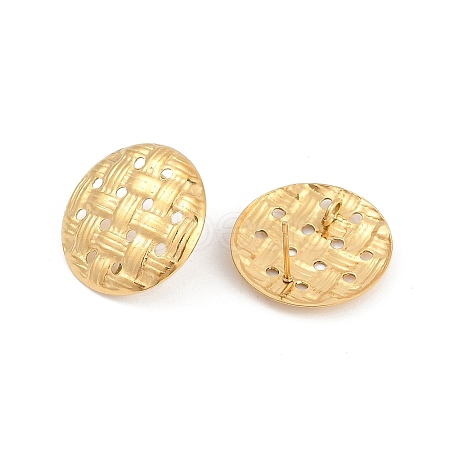Ion Plating(IP) 304 Stainless Steel Stud Earring Findings EJEW-M094-02G-1