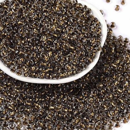 Transparent Inside Colours Glass Seed Beads X1-SEED-A032-04Q-1