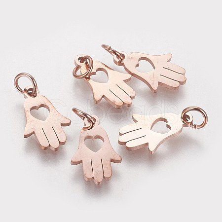304 Stainless Steel Pendants STAS-Q201-T453R-1